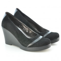 Scarpe casual donna 647 nero velluto