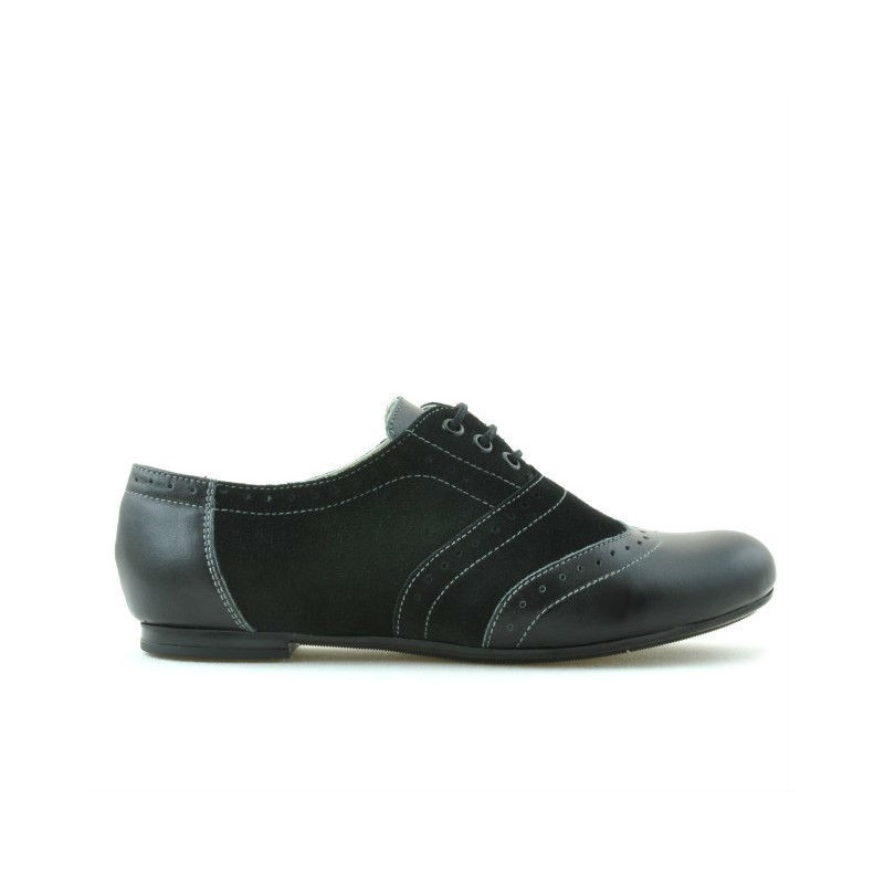 Scarpe casual da donna 186 nero combinato
