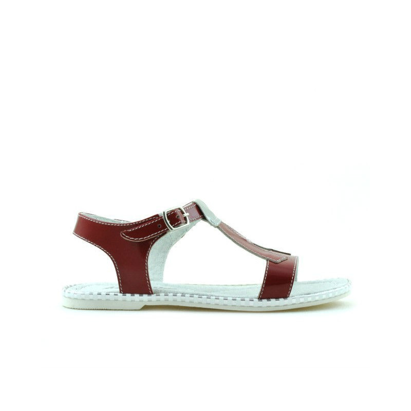 Sandali bambini 534 vernice rossa