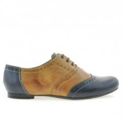 Scarpe casual da donna 186 indaco+marrone