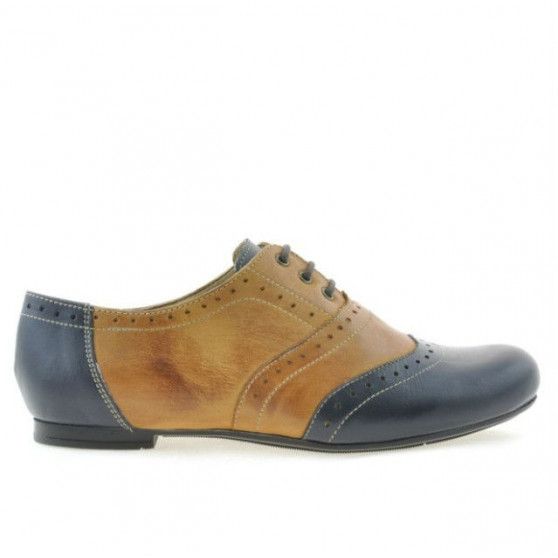 Scarpe casual da donna 186 indaco+marrone