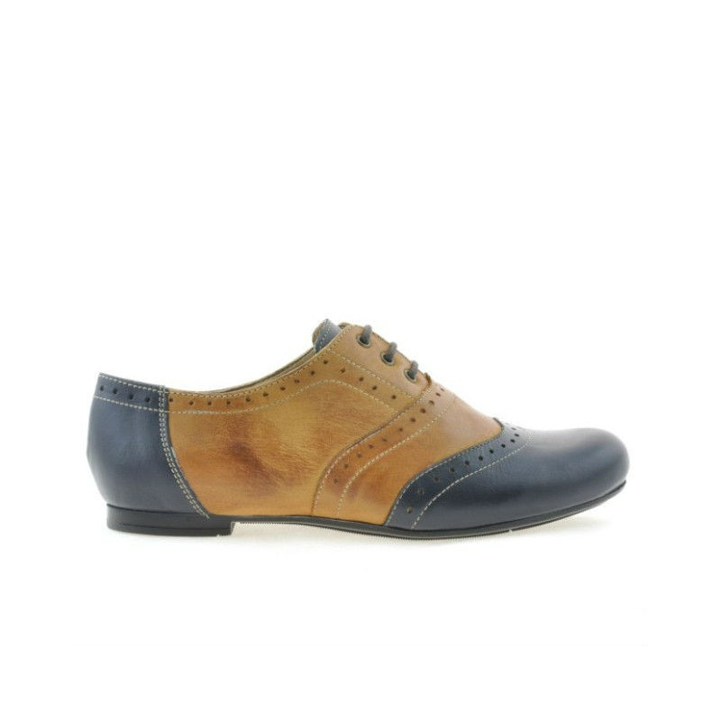 Scarpe casual da donna 186 indaco+marrone
