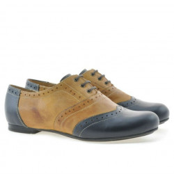Scarpe casual da donna 186 indaco+marrone