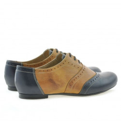 Scarpe casual da donna 186 indaco+marrone