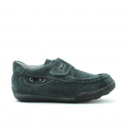 Scarpe primi passi bambino 01c grigio in velour