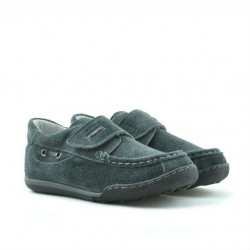 Scarpe primi passi bambino 01c grigio in velour