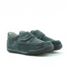 Scarpe primi passi bambino 01c grigio in velour