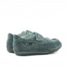 Scarpe primi passi bambino 01c grigio in velour