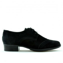 Scarpe casual donna 691 nero scamosciato