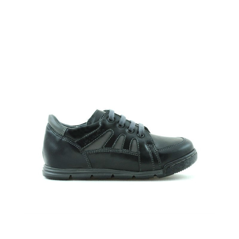 Scarpe per bambini piccoli 04c nero+grigio