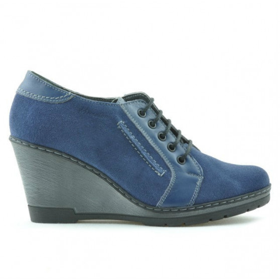 Scarpe casual donna 625 indaco velluto combinato