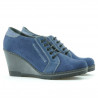 Scarpe casual donna 625 indaco velluto combinato