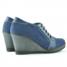 Scarpe casual donna 625 indaco velluto combinato