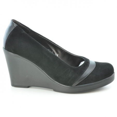 Scarpe casual donna 647 nero velluto