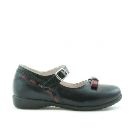Scarpe per bambini piccoli 12c nero+bordeaux
