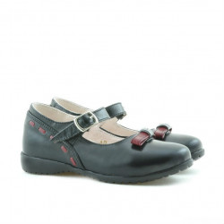 Scarpe per bambini piccoli 12c nero+bordeaux