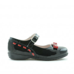 Scarpe per bambini piccoli 12c vernice nera+rossa