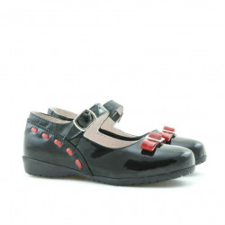 Scarpe per bambini piccoli 12c vernice nera+rossa