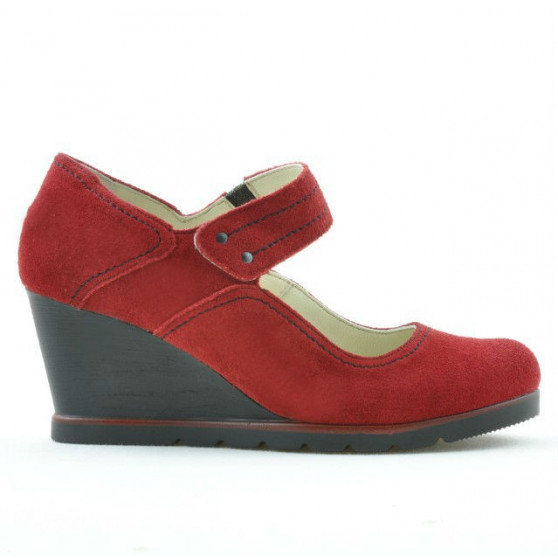 Scarpe casual donna 199 rosso velluto