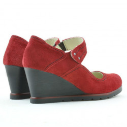 Scarpe casual donna 199 rosso velluto