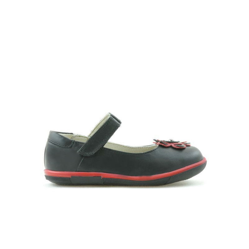 Scarpe per bambini piccoli 06c nero + rosso