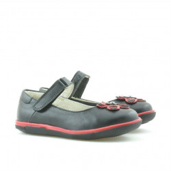 Scarpe per bambini piccoli 06c nero + rosso
