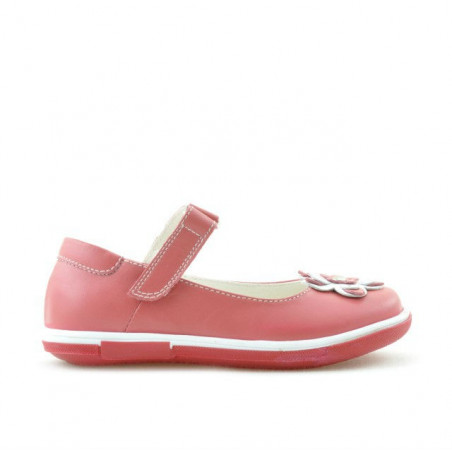 Scarpe bimbi piccoli 06c rosso corallo+bianco