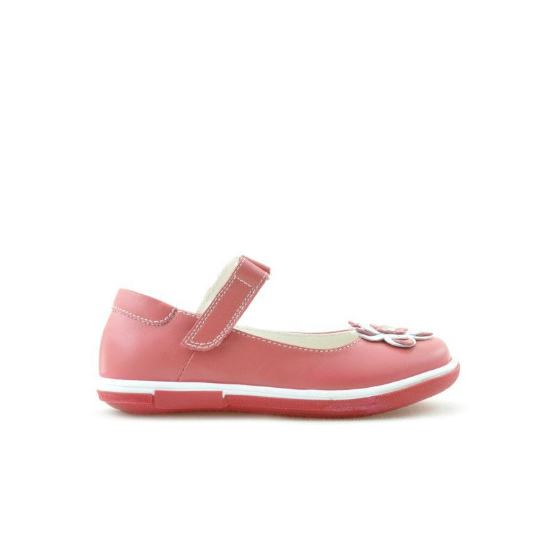Scarpe bimbi piccoli 06c rosso corallo+bianco
