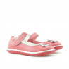 Scarpe bimbi piccoli 06c rosso corallo+bianco