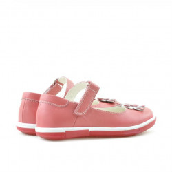 Scarpe bimbi piccoli 06c rosso corallo+bianco