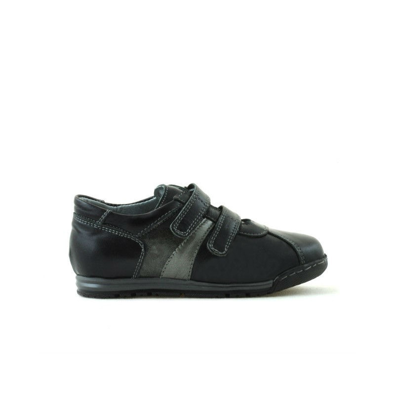 Scarpe bambini piccoli 02c nero + grigio