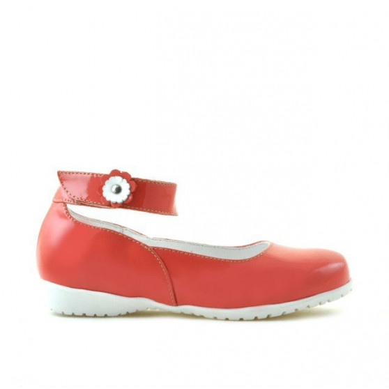 Scarpe per bambini piccoli 17c vernice rosso corallo