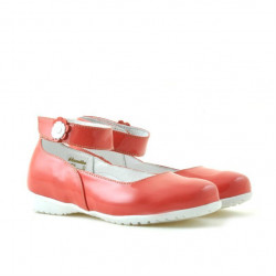 Scarpe per bambini piccoli 17c vernice rosso corallo