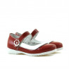 Scarpe per bambini piccoli 19c vernice rossa+bianca