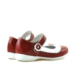 Scarpe per bambini piccoli 19c vernice rossa+bianca
