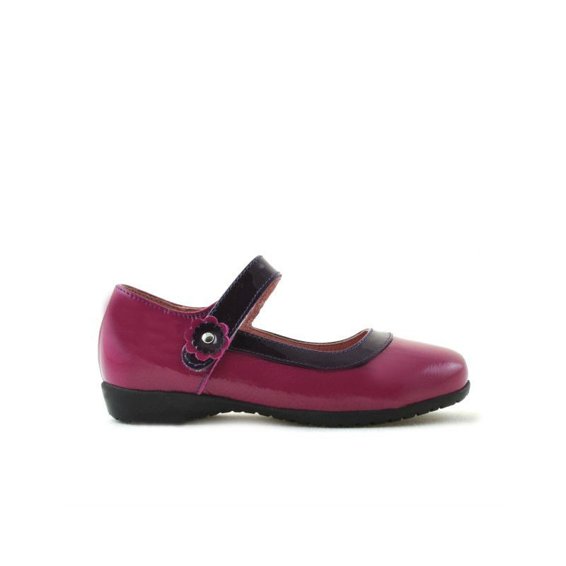 Scarpe per bambini piccoli 19c vernice rosa+viola