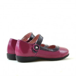 Scarpe per bambini piccoli 19c vernice rosa+viola