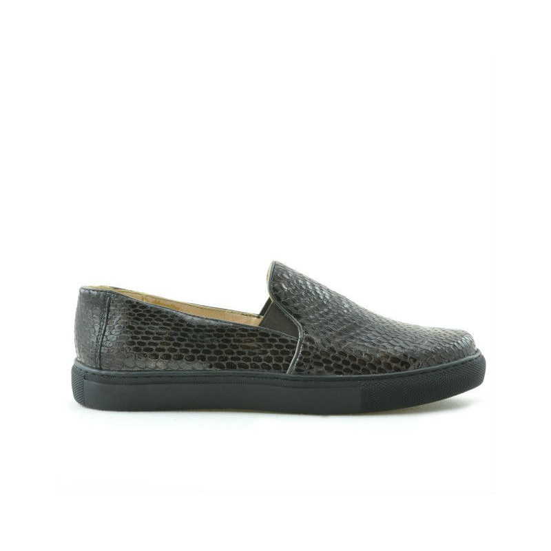 Scarpe sportive da donna 658 coccodrillo caffè