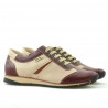 Scarpe sportive donna 196 bordeaux+beige
