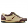 Scarpe sportive donna 196 bordeaux+beige