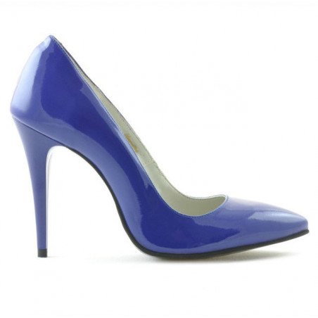 Scarpe eleganti donna 1241 vernice blu