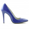 Scarpe eleganti donna 1241 vernice blu