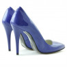 Scarpe eleganti donna 1241 vernice blu