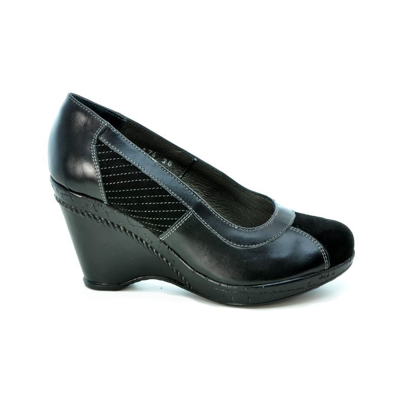 Scarpe casual donna 174 nero combinato