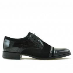 Scarpe eleganti adolescenti 391 velluto nero combinato