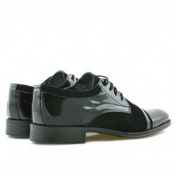Scarpe eleganti adolescenti 391 velluto nero combinato