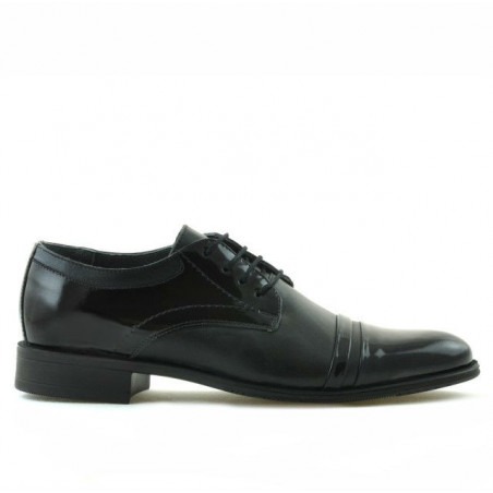 Scarpe eleganti adolescenti 391 vernice nera combinata