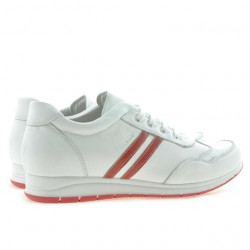 Scarpe sportive donna 641 bianco+rosso