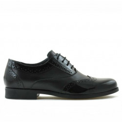Scarpe eleganti adolescenti 393 vernice nera combinata