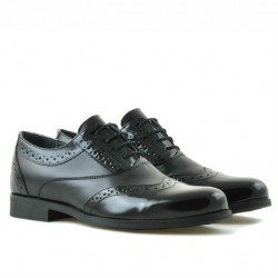 Scarpe eleganti adolescenti 393 vernice nera combinata